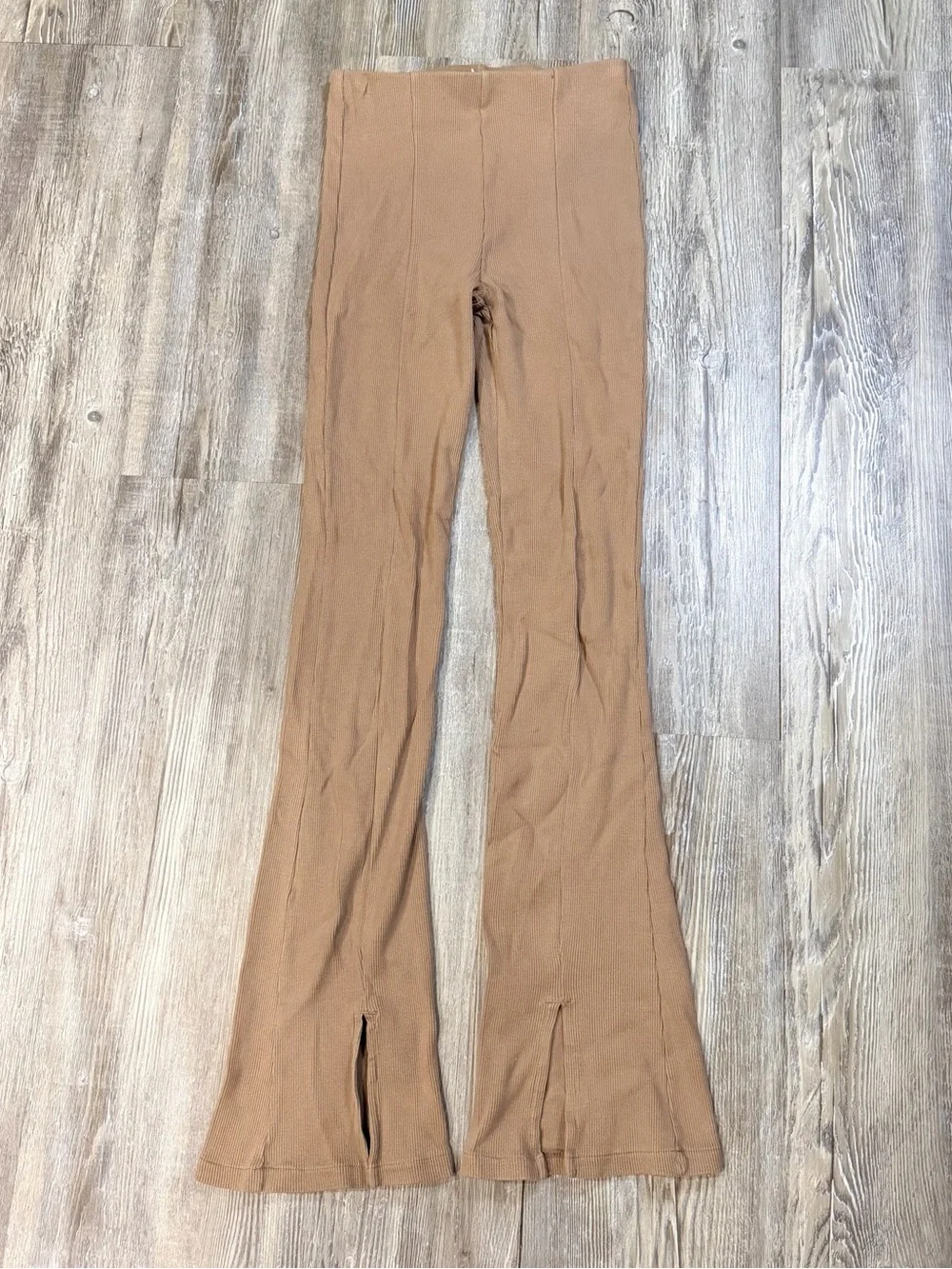 Zara Kids Camel Brown Flared Sweatpants